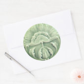 Jugendstil-Jugendstil-Blume Fliesen Design Grün Runder Aufkleber (Umschlag)