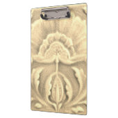 Jugendstil-Jugendstil-Blume-Ziegelgold Klemmbrett (Links)