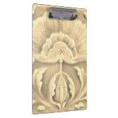 Jugendstil-Jugendstil-Blume-Ziegelgold Klemmbrett (Rechts)