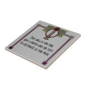 Jugendstil Jugendstil/Deko c1900 Repro Gray Burg Fliese (Seite)