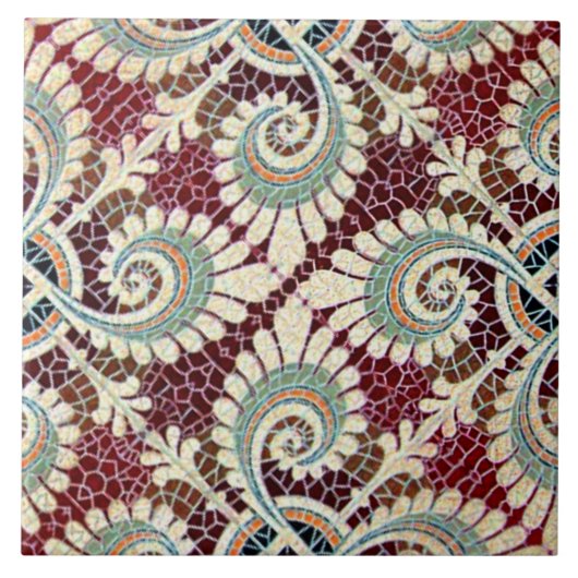 Jugendstil Jugendstil Fliese (Vorderseite)