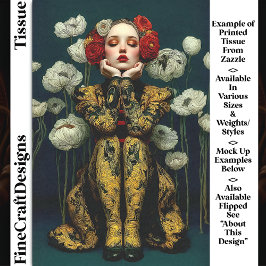 Jugendstil Jugendstil Frauenportrait DQ3L Decoupag Seidenpapier