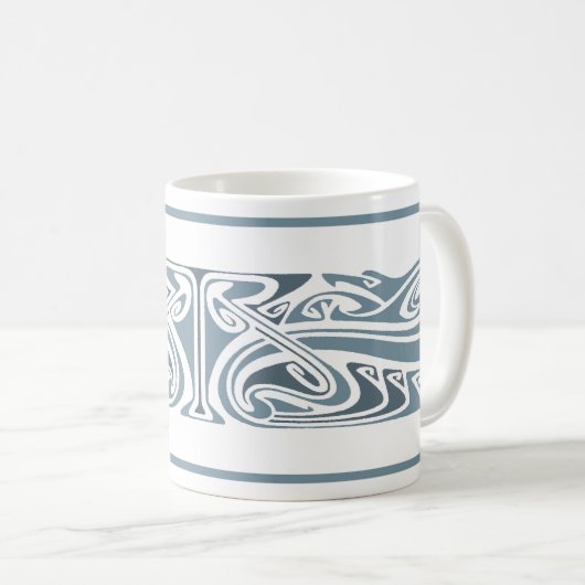 Jugendstil Kaffeetasse (VorderseiteRechts)