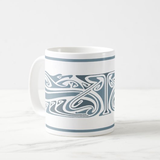 Jugendstil Kaffeetasse (Vorderseite Links)