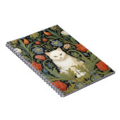 Jugendstil-Katze im Garten Notizblock (Rechte Seite)