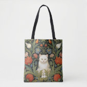 Jugendstil-Katze im Garten Tasche (Vorderseite)