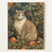 Jugendstil-Katze mit Pflanze Planer (Rückseite)