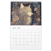 Jugendstil-Katzen I Kalender (Mär 2027)