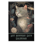 Jugendstil-Katzen I Kalender (Titelbild)