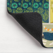 Jugendstil-Katzen und Blume Mousepad (Ecke)