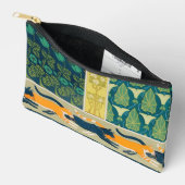 Jugendstil-Katzen und Blume Zubehörtasche (Offen)