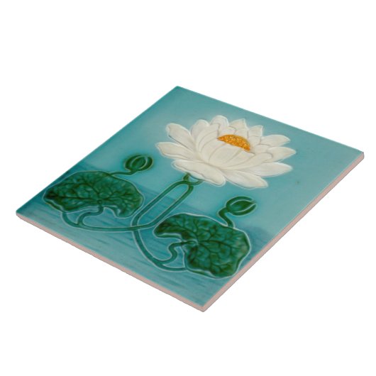 Jugendstil-Keramik Feuerstelle Wand Tile Fliese (Seite)