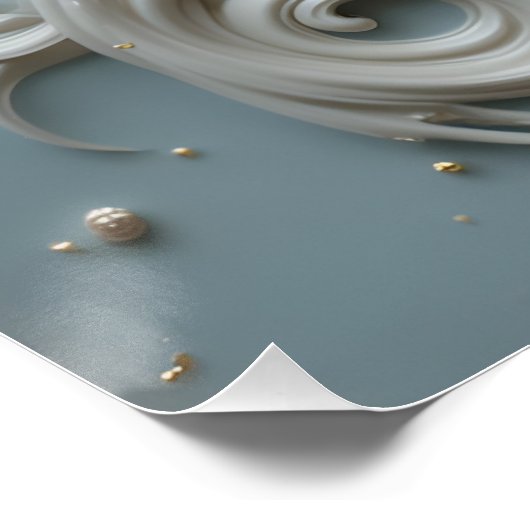 Jugendstil-Keramik-Portrait Poster (Ecke)