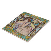 Jugendstil-Keramik Tile Alphose mucha Design 14 Fliese (Seite)