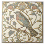Jugendstil-Keramik Tile mit Mosaik Bird Design Fliese<br><div class="desc">Diese Keramik-Kachel zeichnet sich durch ein wunderschönes Vogeldesign im Vintagen Jugendstil aus. Die Kachel zeigt komplexe Details, mit schrägen Linien und asymmetrischen Formen, die von der Natur inspiriert werden. Die Pastellfarben und die zarten Motive verleihen dieser Kachel ein elegantes und raffiniertes Aussehen, das perfekt dazu geeignet ist, jedem Raum eine...</div>