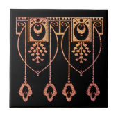 Jugendstil-Keramik Tile (Stil 1) Fliese (Vorderseite)