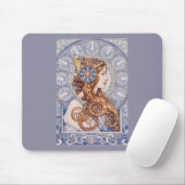 Jugendstil Königinnen-Porträt Mousepad (Mit Mouse)