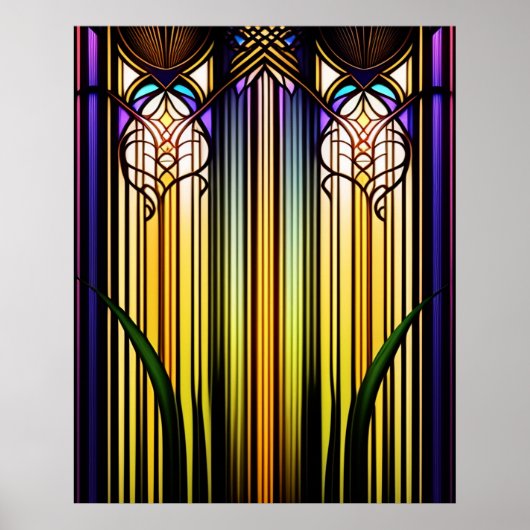 Jugendstil-Kunstwerk Poster (Vorne)