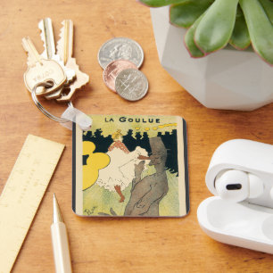 Jugendstil, La Goulue von Toulouse Lautrec Schlüsselanhänger