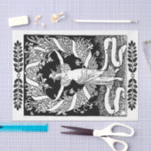 Jugendstil-Lady 17 Dekoupage Tissue Seidenpapier (Handwerk)