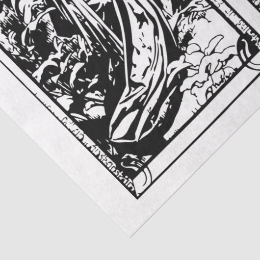 Jugendstil-Lady 24 Dekoupage Tissue Seidenpapier (Detail)