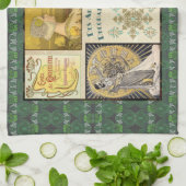 Jugendstil Ladys Teattuch Geschirrtuch (Gefaltet)