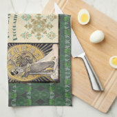 Jugendstil Ladys Teattuch Geschirrtuch (Viertel Falte)