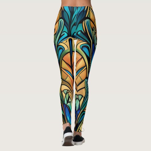 Jugendstil Leggings (Rückseite)