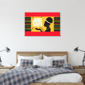 Jugendstil-Leinwand Wall Art Leinwanddruck (Insitu (Schlafzimmer))