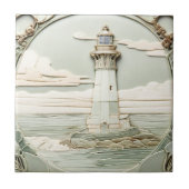 Jugendstil-Leuchtturm-Imitate Relief Light Mini Bl Fliese (Vorderseite)
