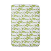 Jugendstil-Licht Ipomoea Tapete im Blumenmuster Ku Badematte (Vorderseite Vertikal)