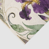Jugendstil Lila Iris Seidenpapier (Ausschnitt)