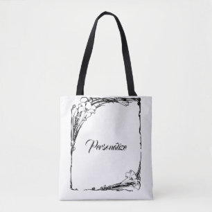 Jugendstil-Lilie Tasche