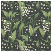 Jugendstil-Lilien des Valley Pattern Stoff (Nahaufnahme)