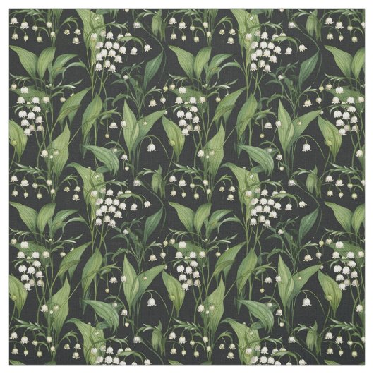 Jugendstil-Lilien des Valley Pattern Stoff (Muster)