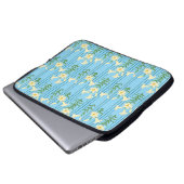 Jugendstil-Lilien Laptopschutzhülle (Vorne Knopf)