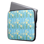 Jugendstil-Lilien Laptopschutzhülle (Vorderseite Links)
