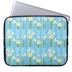 Jugendstil-Lilien Laptopschutzhülle