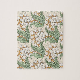 Jugendstil-Lilienblütenmuster LRG Puzzle