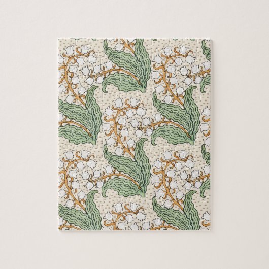 Jugendstil-Lilienblütenmuster LRG Puzzle (Vertikal)