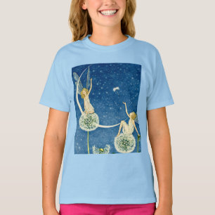 Jugendstil-Löwenzahn-Fee-Illustration T-Shirt