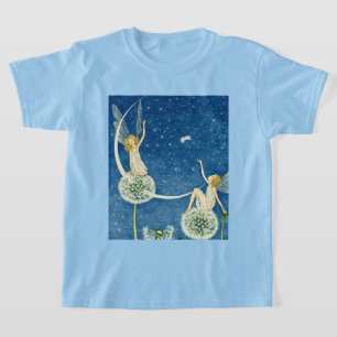 Jugendstil-Löwenzahn-Fee-Illustration T-Shirt