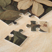 Jugendstil-Mädchen Blumenvogel Kunst Puzzle (Seite)