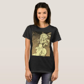 Jugendstil-Mädchen greift nach den Sternen T-Shirt (Vorne ganz)