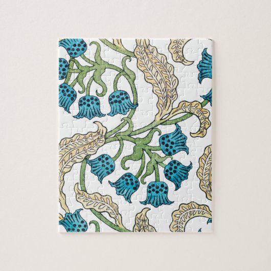 Jugendstil-Maiglöckchen-Blumenmuster 2 Puzzle (Vertikal)