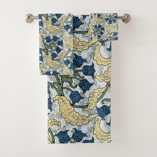 Jugendstil Maiglöckchen-Blüte Verneuil Badhandtuch Set (Insitu)