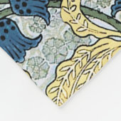 Jugendstil Maiglöckchen-Blüte Verneuil Fleecedecke (Ecke)
