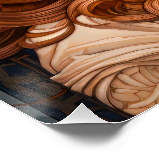 Jugendstil-Malerei Poster (Ecke)