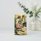 Jugendstil-Märchenillustration Visitenkarte (Stehend Vorderseite)
