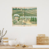 Jugendstil-Medoc-Weinkeller und Weinkeller (1213A) Poster (Küche)